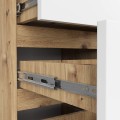 Komoda CL4 40 cm dub artisan/bílá