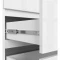 Komoda Rollo V 160 cm bílá lesklá