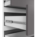 Komoda Kuba 160 cm 8 šuplíků bílá/grafitová