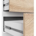 Komoda Kuba 60 cm - 5 šuplíků bílá/sonoma
