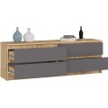 Komoda Rollo A 160,4 cm dub artisan/grafitový