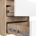 Noční stolek CL2 40 cm dub sonoma/bílý