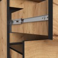 Komoda Kuba 60 cm se 3 zásuvkami dub craft zlatý