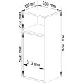 Závěsná koupelnová skříňka VAMI 35 cm dub artisan/šedý grafit