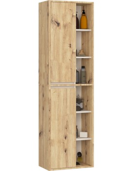 Závěsná koupelnová skříňka VAMI 50 cm dub artisan/kašmírová
