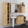 Závěsná skříňka pod umyvadlo VAMI 90 cm dub artisan/kašmírová