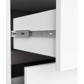 Závěsná skříňka pod umyvadlo VAMI 90 cm bílá/grafitová - složeno / vystaveno