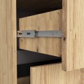 Závěsná skříňka pod umyvadlo VAMI 90 cm dub artisan/grafitová