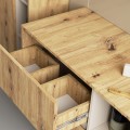 Závěsná skříňka pod umyvadlo VAMI 90 cm dub artisan/kašmírová