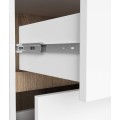 Závěsná skříňka pod umyvadlo VAMI s otvory 90 cm bílá/dub sonoma