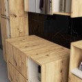 Závěsná skříňka pod umyvadlo VAMI s otvory 90 cm dub artisan/kašmír