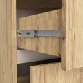 Závěsná skříňka pod umyvadlo VAMI s otvory 90 cm dub artisan/kašmír