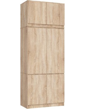 Šatní skříň s nástavcem Star 02 90 cm dub Sonoma