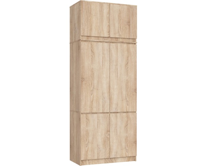 Šatní skříň s nástavcem Star 02 90 cm dub Sonoma
