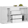 Komoda Tove K 160,4 cm bílá lesklá