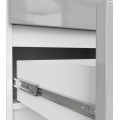 Komoda Liv 60 cm bílá/šedá lesklá