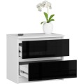 Komoda Liv 60 cm černá lesklá