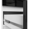 Komoda Liv 60 cm černá lesklá