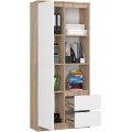 Skříň Rexa 80 cm dub sonoma/bílá
