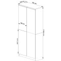 Skříň Rexa III 80 cm dub sonoma