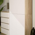 Skříň Rexa III 80 cm dub sonoma/bílá