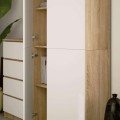 Skříň Rexa III 80 cm dub sonoma/bílá