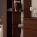 Regál Rexa 80 cm 1 skříňka a 4 police wenge