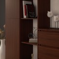Regál Rexa 80 cm 1 skříňka a 4 police wenge