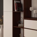 Regál Rexa 80 cm 1 skříňka a 4 police wenge/bílý