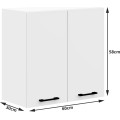 Kuchyňská skříňka Olivie W II 60 cm - bílá závěsná