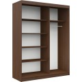 Šatní skříň se zrcadlem Reton 150 cm wenge/dub sonoma
