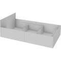 Postel CLP 120x200 cm dvoulůžko s roštem dub sonoma