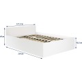 Postel CLP 120x200 cm dvoulůžko s roštem i matraci dub sonoma