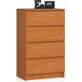 Komoda Kuba 60 cm - 4 šuplíky olše
