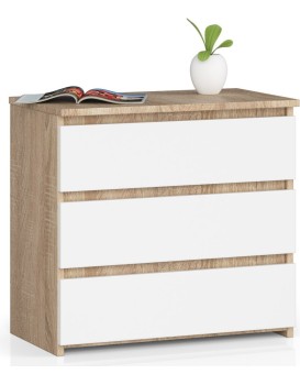 Komoda CL3 60 cm dub sonoma/bílá