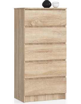 Komoda Kuba s 5 zásuvkami 60 cm dub sonoma