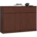 Komoda Karolína 140 cm 3 skříňky a 3 šuplíky wenge