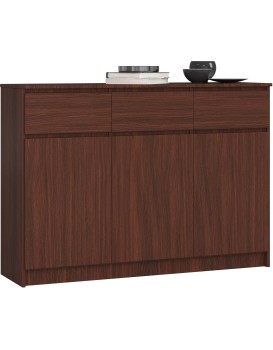Komoda Karolína 140 cm 3 skříňky a 3 šuplíky wenge