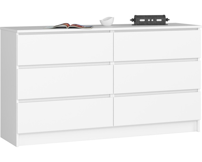 Komoda Rollo K 140 cm bílá matná