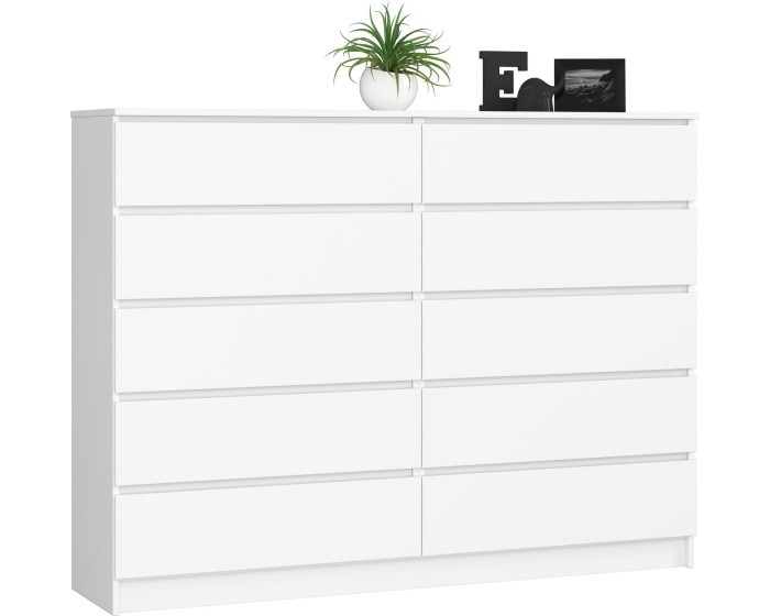 Komoda Rollo K 160 cm bílá matná