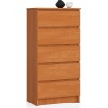 Komoda Kuba 60 cm - 5 šuplíků olše