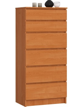 Komoda Kuba 60 cm - 6 šuplíků olše