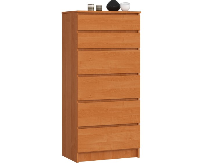 Komoda Kuba 60 cm - 6 šuplíků olše