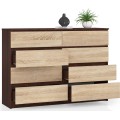 Komoda Rollo X 140 cm wenge/dub sonoma