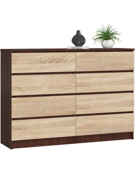 Komoda Rollo X 140 cm wenge/dub sonoma