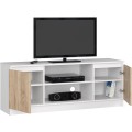 TV stolek Beron 140 cm bílý/sonoma