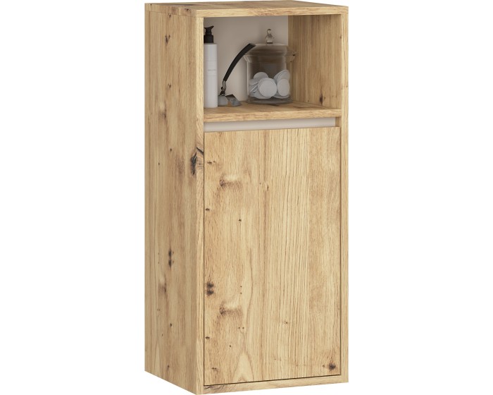 Závěsná koupelnová skříňka VAMI 35 cm dub artisan/kašmírová