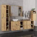 Závěsná koupelnová skříňka VAMI 35 cm dub artisan/kašmírová