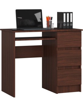Psací stůl A-6 90 cm wenge pravý