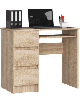 Psací stůl A-6 90 cm dub sonoma levý